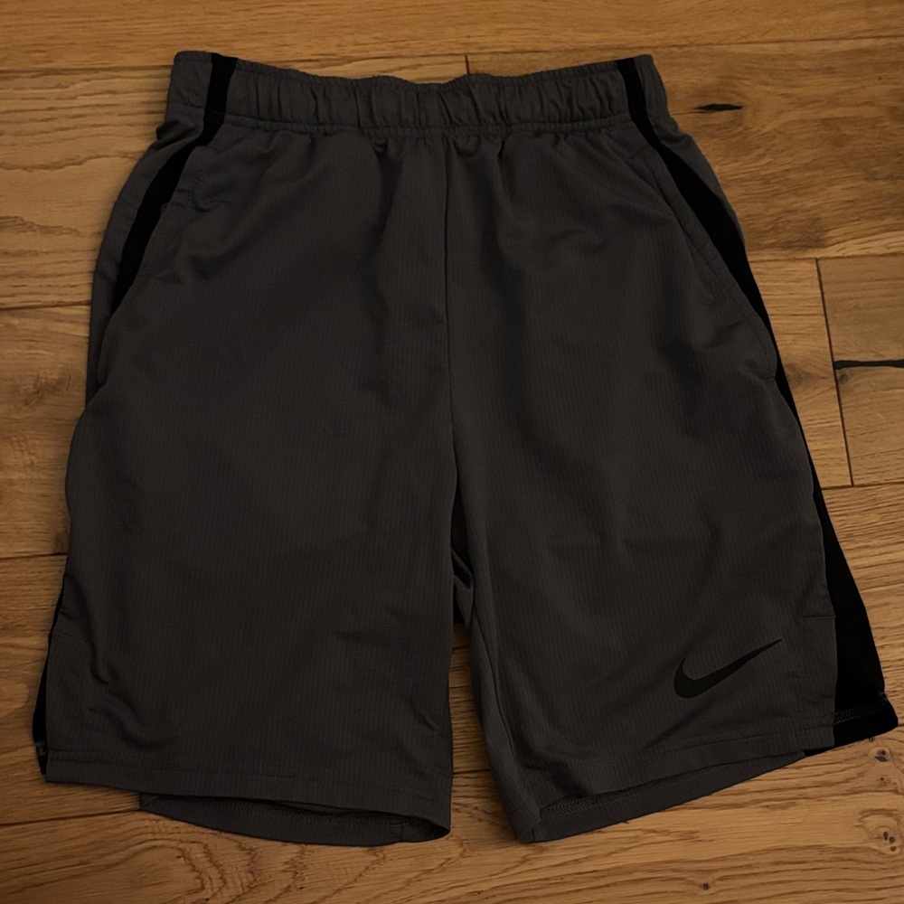 Nike Charcoal and Black Basketball Shorts